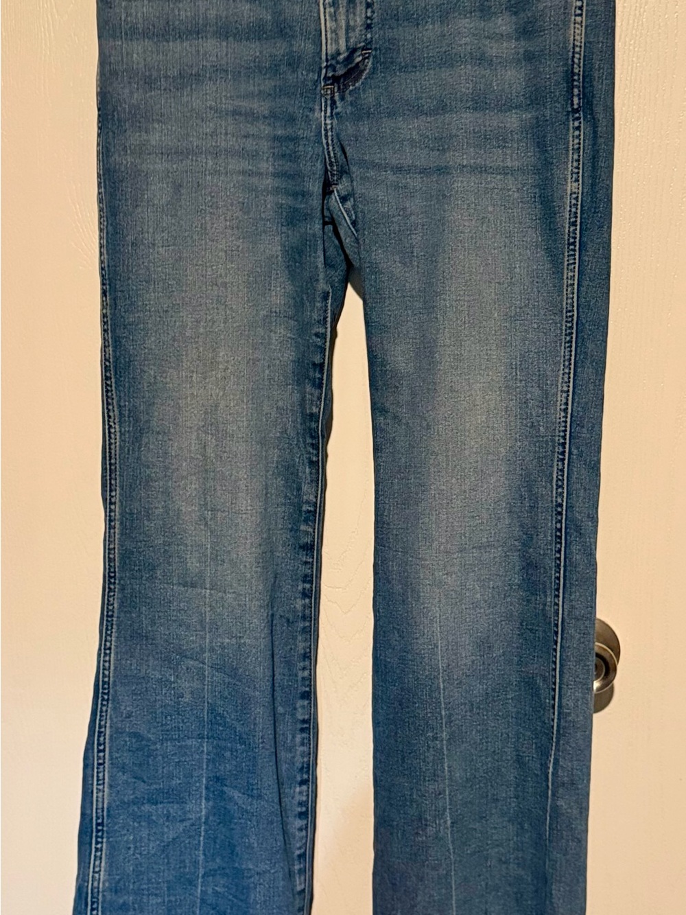 Wrangler Retro Women’s High Rise Bailey Trouser in Medium Blue Wash